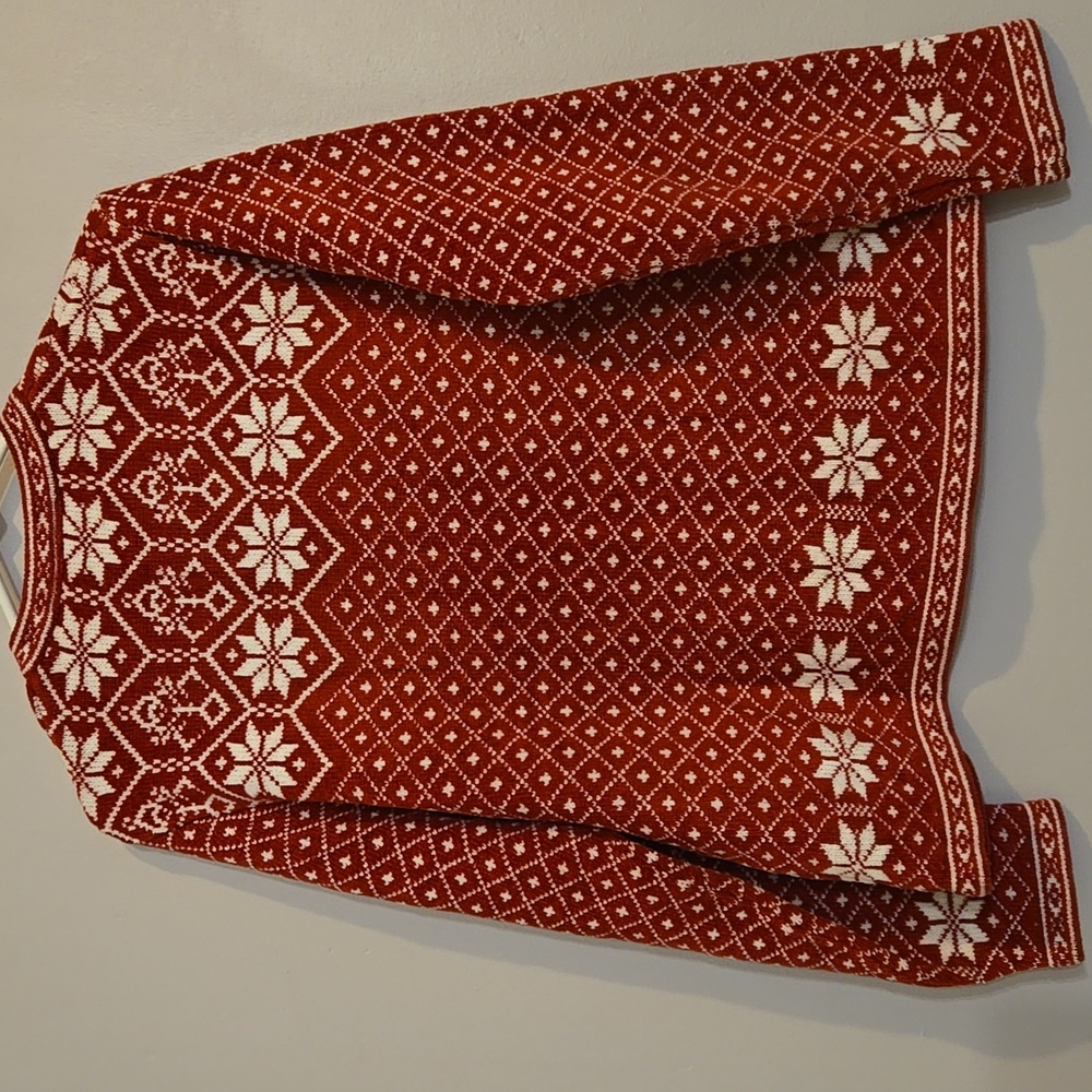 Croft And Barrow Winter Christmas Snowflake Sweater Size Medium - Picture 4 of 6